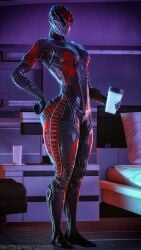 1girls 3d_(artwork) ass breasts clothing doctorpurple2000 hips holding_object hourglass_figure huge_ass large_ass medium_breasts red_veil_(warframe) side_butt solo solo_female thick_thighs thighs warframe