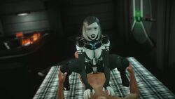 3d animated artist_request athletic athletic_female edi female human human_on_robot human_penetrating light-skinned_male male mass_effect mp4 robot robot_girl sound tagme unseen_male_face vaginal_penetration video