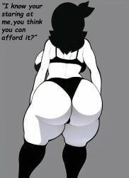 1girls artist_request ass ass_focus big_ass big_breasts black_bra black_hair black_panties bra breasts clothing curvaceous curvy dat_ass female female_focus huge_ass huge_breasts jaiden_animations jaidens_mom panties presenting_hindquarters prostitution skimpy solo solo_female text thick thick_ass thick_thighs thighhighs voluptuous voluptuous_female white_skin wide_hips youtube youtuber youtuber_girl