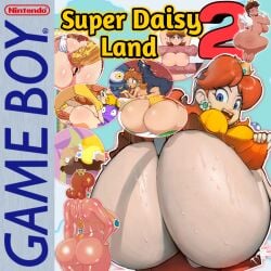 1girls anal artist_request ass bimbo bowser box_art clothing edit english_text fake_game female g3mma game_cover gigantic_ass hinoarashi horse lewdcactus mario_(series) namespace nintendo princess_daisy repv sex super_mario_land super_mario_land_2 tatanga text truewaifu zoophilia