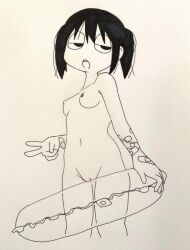 edit explosionpsycho female female_focus female_only hasami_haguruma nude nude_female nudity petite small_breasts 歯車ハサミ