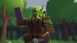 3d animated azoukl crouching dildo dildo_in_pussy front_view gaia_the_treant(azoukl) loop looping_animation nature nature_background plant reading reading_book riding_penis roblox robloxian sex sound tagme tree vagina vaginal_penetration vaginal_sex video