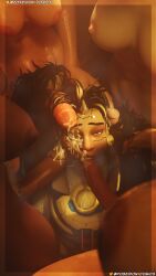 1girls 3d 4futas blowbang cum cum_in_hair cum_in_mouth cum_on_face dark-skinned_female female femsub futa_on_female futanari grabbing_hair illari_(overwatch) junker_queen kiriko_(overwatch) latina overwatch overwatch_2 penis peruvian_female pharah poseidonx sojourn_(overwatch) surrounded_by_penises