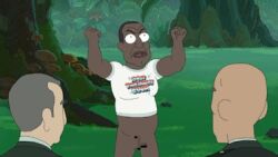 angry censored_penis male male_only president_curtis rick_and_morty t-shirt_only tagme