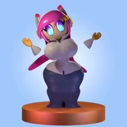 1girls 3d 3d_(artwork) animated anus areolae ass barefoot big_breasts breasts clothed clothed/nude clothed_female completely_nude completely_nude_female female female_only full_body half-closed_eyes kirby_(series) kirby_planet_robobot naked naked_female nipples nude nude_female pussy shy_nsfw solo solo_female susanna_patrya_haltmann susie_(kirby) tagme turntable_(animation) undressing video