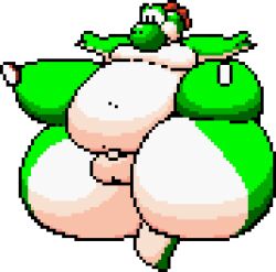 big_ass bubble_butt chip_at_night disproportional fat huge_ass mario_(series) yoshi yoshi's_island