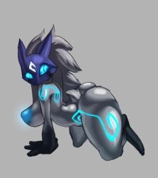 big_breasts blue_nipples bubble_ass bubble_butt furry hill_(artist) kindred lamb_(league_of_legends) large_ass large_breasts league_of_legends puffy_nipples riot_games white_fur