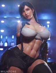 tifa lockhart from final fantasy by milapone