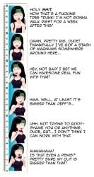 3d american_dad black_hair clothed_female commission commissioner_upload dialogue dirty_talk english_text hayley_smith hippie misunderstoodsecrets penis_reaction_chart ruler size_queen size_talk small_penis_humiliation sph text