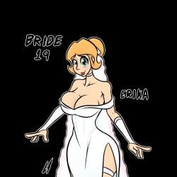 big_breasts blonde_hair bride dress drunken_tales erika_(drunken_tales) lord_sarloc milf oc page_19 sextember white