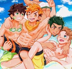 abs armpit armpits beach camp_buddy gay gay_domination gay_sex guinneson hiro_akiba keitaro_nagame nsfw sweat sweaty sweaty_armpits sweaty_body yaoi