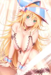 1girls calcio dark_magician_girl duel_monster female lingerie yu-gi-oh!