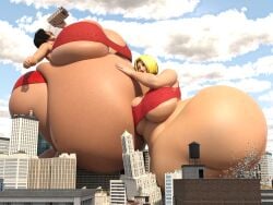 2girls 3d ada_wong bbw belly big_belly blue_mary capcom enormous_ass fat fat_woman female giantess growth hourglass_expansion huge_belly hyper hyper_ass hyper_breasts king_of_fighters macrophilia mass_vore polakpeasant resident_evil resident_evil_4 resident_evil_4_remake snk vore weight_gain