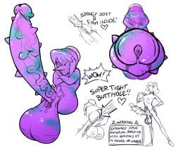 2020s 2022 commission digital_media_(artwork) english_text fleshlight gem_(species) glenngarth hi_res objectification onahole original_character penis_extension sex_toy sex_toy_transformation steven_universe transformation