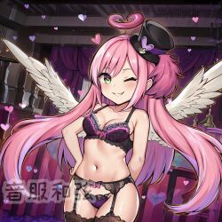 1girls ai_generated angel duel_monster fairy ghostrick_angel_of_mischief yu-gi-oh!