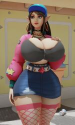 1girls alternate_breast_size breast_expansion breasts breasts_bigger_than_head decodec elf elf_ears expansion female female_only huge_breasts paladins solo street_style street_style_ying thick_thighs thighs ying_(paladins)