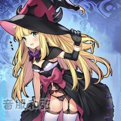 1girls ai_generated duel_monster ghostrick_witch lingerie witch yu-gi-oh!