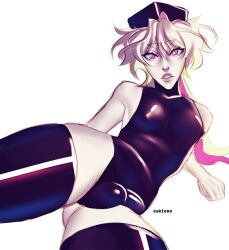 ass ass_visible_through_thighs bulge bulge_through_clothing draltex femboy femboysub gay humanoid latex latex_thighhighs male male_only males_only nipples nipples_visible_through_clothing polaris_(draltex) pretty_boy sitting_down thick_ass thick_thighs thighhighs thighs twink yaoi