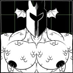 2boys animated animation bara boyfriends dragon erection erection_under_clothes fellatio gay grid_background heart hearts helmet longer_than_30_seconds looking_at_viewer male male_only monochrome mp4 nipple_piercing nipples no_sound pec_play pecs penis pierced_nipples piercing rg01_(undertale) rg02_(undertale) royal_guard_(undertale) tagme toby_fox undertale undertale_(series) ursa-m1nor veiny_penis video video_games wings wings_on_head yaoi