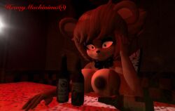 3d 3d_(artwork) alcohol alcoholic_drink bear beer beer_bottle big_breasts bottles breasts cally3d clazzey cryptiacurves depressed drinking drunk fazclaire's_nightclub female five_nights_at_freddy's freddy_(fnaf) fredina's_nightclub fredina_(cally3d) frenni_(cryptia) frenni_fazclaire furry garry's_mod heavymachinima69 large_breasts nude nude_female scottgames solo solo_female ursid