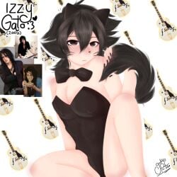 black_hair cat_ears cat_tail catboy emo guitarist guns_n'_roses izzy_stradlin