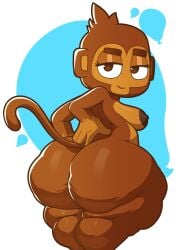 anthro ass big_ass big_butt bloons_tower_defense chipchell dart_monkey furry looking_behind monkey primate tagme video_game