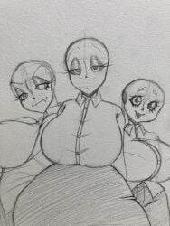 5hitzzzu alternate_universe animated_skeleton boombita breasts ectobody ectobreasts female_sans funcu funculicious genderbent meatcuteshii pinkbobatoo rule_63 sans sans_au skeleton skiddioop stereodaddy tagme tagme_(character) traditional_art traditional_media traditional_media_(artwork) undertale_au