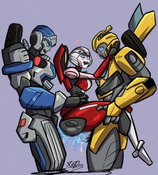 1girls 2boys anal arcee arcee_(rotb) autobot blue_cum bumblebee_(transformers) cum cum_in_ass cum_in_pussy cum_inside double_penetration female_autobots heart-shaped_pupils lifted_by_another living_machine loving_it mirage_(transformers) mmf_threesome overload pleasure_face robot robot_boy robot_girl sex straight suspended_congress threesome transformers transformers_rise_of_the_beasts vaginal_penetration xedtome