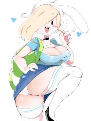 1female 1girl 1girls 2d 2d_(artwork) 2d_artwork adventure_time adventure_time:_fionna_&_cake ass backpack bag big_ass big_breasts big_butt black_choker blonde_hair blue_skirt choker clothing color colored drawing female female_only fionna_and_cake fionna_the_human_girl footwear full_body fully_clothed green_backpack hat headwear human legwear light-skinned_female light_blue_shirt light_skin mikatsu27 neckline one_eye_covered one_eye_obstructed one_leg_up pale_skin panties shoes simple_background skirt skirt_lift smile smiling smiling_at_viewer thick thick_ass thick_thighs thighhighs thighs upskirt voluptuous voluptuous_female white_background white_legwear white_panties