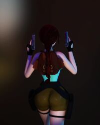 1girls 3d 3d_animation 4:5 alternate_ass_size alternate_breast_size animated ass ass_focus backpack bag belt big_ass bimbo bouncing_breasts breasts_bigger_than_head clothing embracer_group female female_only female_solo fingerless_gloves firearm from_behind gigantic_breasts gloves gun guns handgun holding_gun holding_object holding_weapon hourglass_figure huge_breasts human human_only lara_croft lara_croft_(classic) large_ass legwear looking_at_viewer looking_away looking_away_from_viewer pale_skin short_shorts shorter_than_30_seconds shorts skin_tight small_waist solo solo_female tagme thighs thin_waist tight_clothing tomb_raider top_heavy vaako vertical_video video walking wasp_waist weapon weapons wide_hips