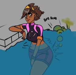 embarrassed fart fart_bubbles farting_underwater league_of_legends lolotron6 pool pool_party_series pool_party_taliyah taliyah unusual_fart