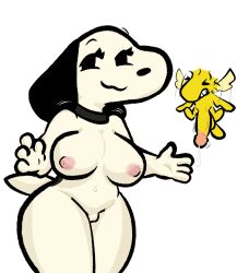 1boy 1boy1girl 1girls belle_(peanuts) big_ass big_breasts big_butt big_penis bird breasts canine dog female furry genderswap genderswap_(mtf) huge_cock lewdewott male peanuts peanuts_worldwide_llc penis rule_63 small_but_hung smaller_male thick_thighs what white_fur wide_hips wildbrain woodstock yellow_fur