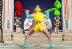 1girls 3d ambiguous_penetration animated anthro armwear backboob backsack big_balls big_penis blonde_hair brocobich crown double_handjob from_behind_position gif green_body handjob high_heels huge_ass huge_breasts luma mario_(series) princess_rosalina red_body sex small_but_hung stockings super_mario_galaxy yellow_body