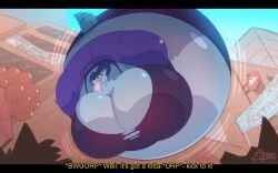 big_breasts breasts female huge_breasts inflation jimbohusky thick_thighs wide_hips