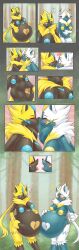 2d 2girls anthro belly big_belly breasts female generation_7_pokemon kissing legendary_pokemon m0re4117 multiple_girls nipples nude pokemon prey_transfer saliva shiny_pokemon vore yuri zeraora