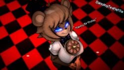 bear birthday cake cally3d clazzey cryptiacurves devianttea fazclaire's_nightclub five_nights_at_freddy's fnaf freddy_(fnaf) fredina's_nightclub fredina_(cally3d) frenni_(cryptia) frenni_fazclaire scottgames seductive_look