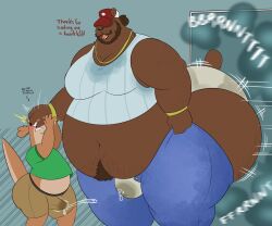 2boys arousal aroused bear belly_out big_ass big_belly big_butt blush blushing_male erect_penis erection erection_under_clothes fart farting fat furry garrett_the_trucker_bear gay gigantic_ass gigantic_butt huge_ass huge_butt male_only megacoolbear_(artist) obese original original_character original_characters overweight passing_gas precum precum_through_clothing pulling_up_pants slob tank_top todd_(megacoolbear) trucker trucker_hat