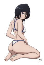 barefoot bikini bleach feet kuchiki_rukia mistowing soles solo tagme toes white_background