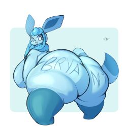 1girls anthro bbw fat fat_ass fat_woman female female_only furry game_freak glaceon huge_ass nintendo overweight_anthro overweight_female pokémon_(species) pokemon pokemon_(species) pokemon_dppt solo stevest58244496