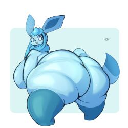 1girls alternate_version_available anthro bbw fat fat_ass fat_woman female female_only furry game_freak glaceon huge_ass nintendo overweight_anthro overweight_female pokémon_(species) pokemon pokemon_(species) pokemon_dppt solo stevest58244496