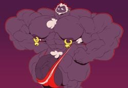 abs anthro armpit_hair balls bulge cult_of_the_lamb flaccid furry hyper hyper_balls hyper_cock hyper_genitalia hyper_muscles hyper_penis hyper_testicles lamb_(cult_of_the_lamb) male male_only muscles muscular muscular_male muscular_thighs nipples pecs penis remert solo solo_male testicles thick_thighs veiny_penis