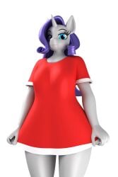 3d_(artwork) animated anthro argos90 digital_media_(artwork) equid equine female flashing flashing_breasts friendship_is_magic hasbro hi_res horn horse mammal my_little_pony mythological_creature mythological_equine mythology pony rarity_(mlp) solo unicorn