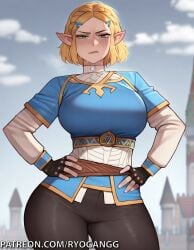 ai_generated female female princess princess_zelda ryogangg the_legend_of_zelda zelda_(breath_of_the_wild)