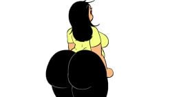 ass_shake black_pants cgthiccart valentina_(cgthiccart) video yellow_shirt