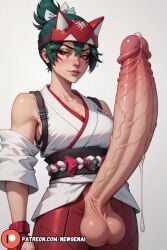 1futa ai_generated big_ass big_balls big_breasts big_butt big_penis curvy curvy_figure fit fit_futanari futa_only futanari game_character huge_ass huge_balls huge_breasts huge_butt huge_cock kiriko_(overwatch) looking_at_viewer newgenai overwatch overwatch_2 penis penis_out precum precum_drip precum_on_penis precum_string solo solo_focus solo_futa thick thick_ass thick_legs thick_penis thick_thighs veiny veiny_muscles veiny_penis voluptuous voluptuous_futanari