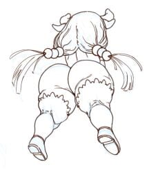 ass_bigger_than_head ass_focus huge_ass kanna_kamui low-angle_view miss_kobayashi's_dragon_maid shortstack thighhighs upskirt