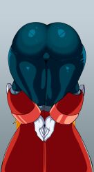 1girls alia android ass ass_focus big_ass bodysuit cameltoe lampmaster mega_man mega_man_x praise_da_booty_(meme) robot thick_thighs thighs