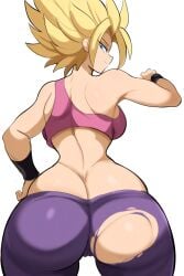 1girls ai_generated alien alien_girl ass ass_focus big_ass blonde_female blonde_hair cameltoe caulifla dat_ass dragon_ball dragon_ball_super female mullon novelai saiyan saiyan_girl super_saiyan torn_clothes universe_6/universe_7