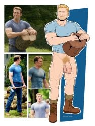 avengers:_age_of_ultron big_penis captain_america chris_evans male_only marvel marvel_comics