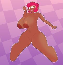 1girls alternate_version_available areolae big_breasts breast_expansion breasts breasts_bigger_than_head completely_nude completely_nude_female female female_only full_body huge_breasts naked naked_female nipples nude nude_female octoling octoling_girl open_mouth open_smile pussy smile solo solo_female splatoon voctopie